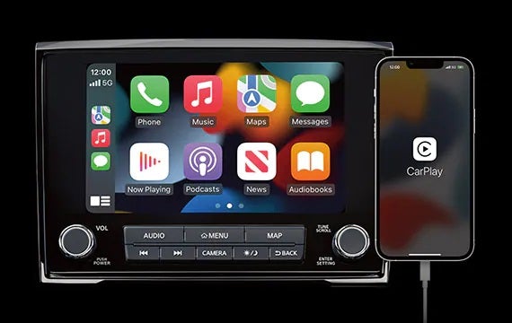 Stay connected with a standard 8" touch-screen display 2023 Nissan Titan | Coughlin Nissan of Heath in Heath OH