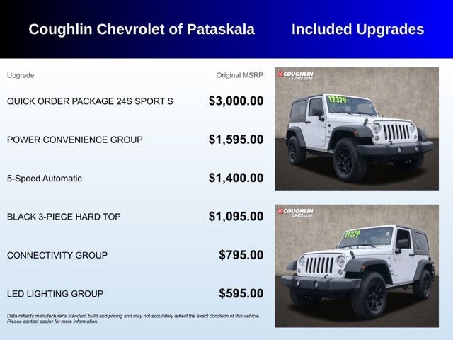 2018 Jeep Wrangler JK Sport S