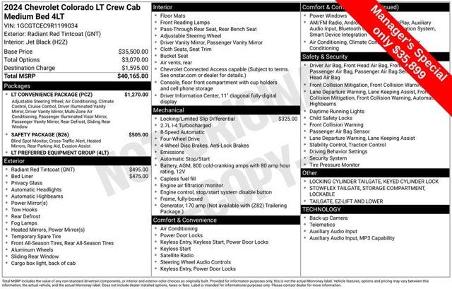 2024 Chevrolet Colorado 4WD LT