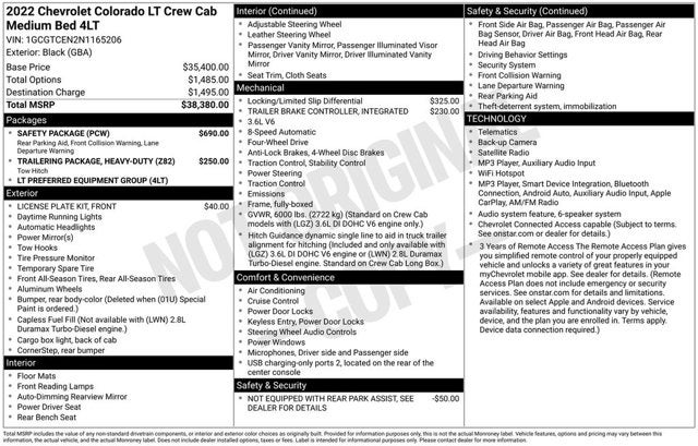 2022 Chevrolet Colorado 4WD LT