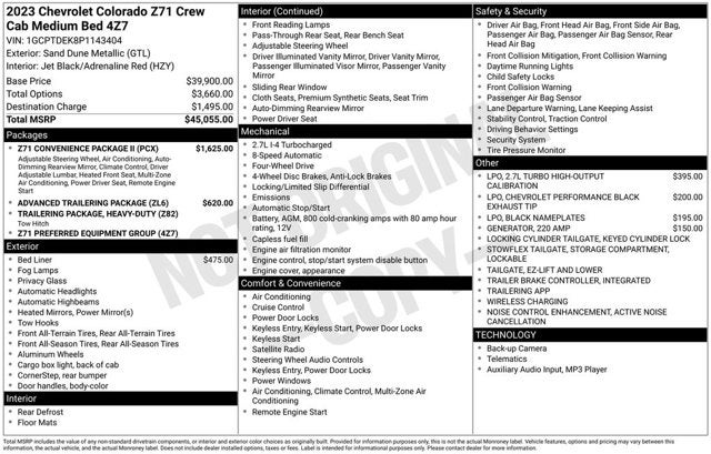 2023 Chevrolet Colorado 4WD Z71