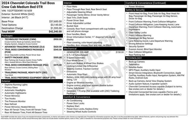 2024 Chevrolet Colorado 4WD Trail Boss