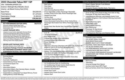2023 Chevrolet Tahoe RST