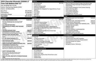 2025 Chevrolet Silverado 2500HD LT
