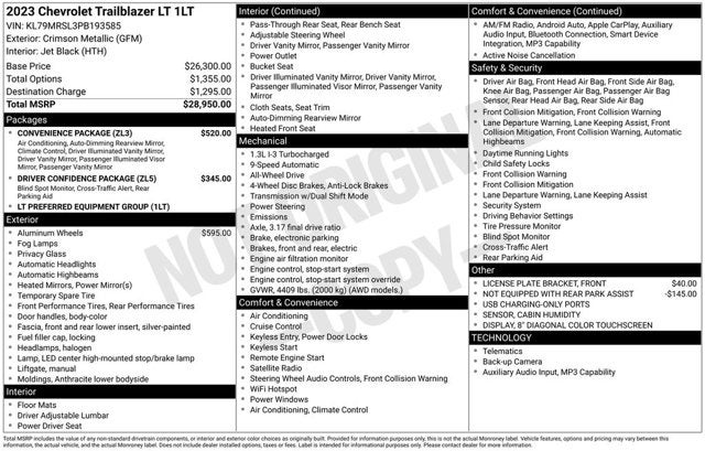 2023 Chevrolet Trailblazer LT