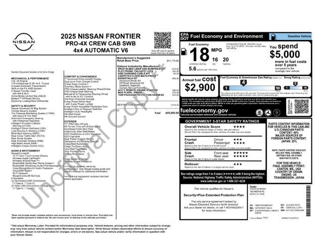 2025 Nissan Frontier PRO-4X