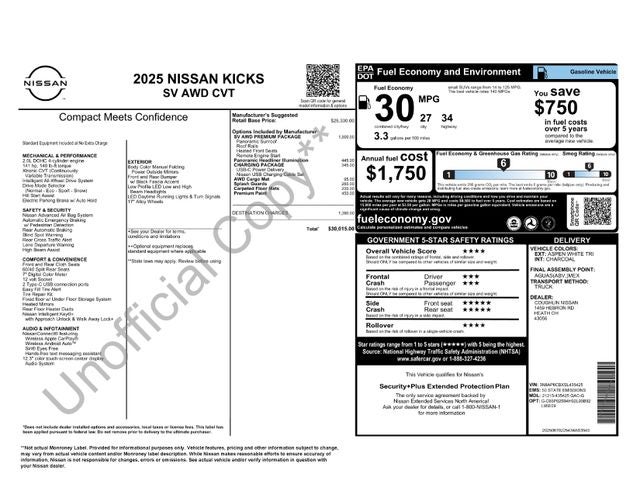 2025 Nissan Kicks SV