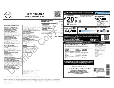 2025 Nissan Z Performance