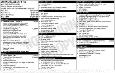 2024 GMC Acadia AWD AT4