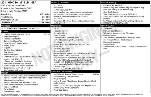 2011 GMC Terrain SLT-1