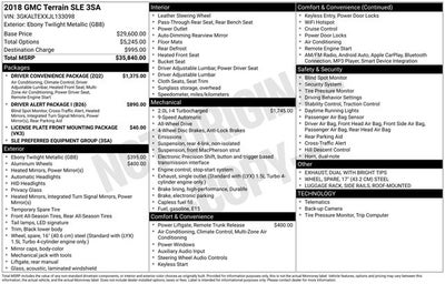 2018 GMC Terrain SLE