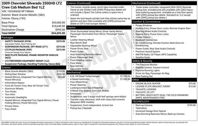 2009 Chevrolet Silverado 2500HD LTZ