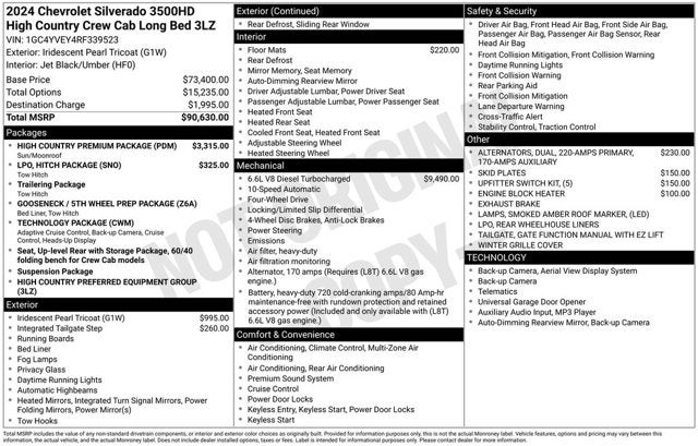 2024 Chevrolet Silverado 3500HD High Country