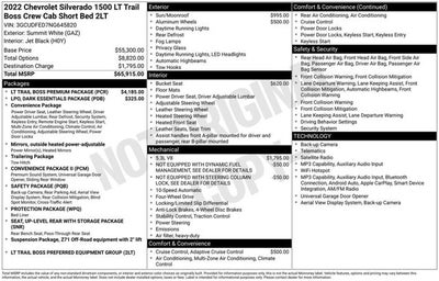 2022 Chevrolet Silverado 1500 LT Trail Boss