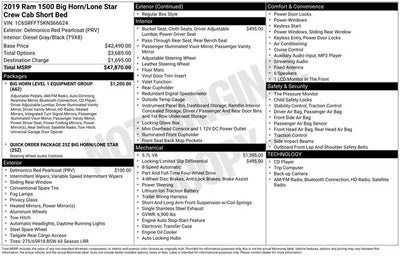 2019 RAM 1500 Big Horn/Lone Star