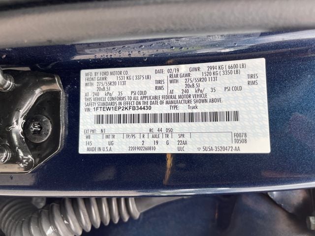 2019 Ford F-150 XLT