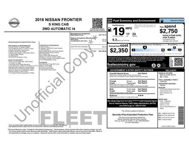 2016 Nissan Frontier SV I4
