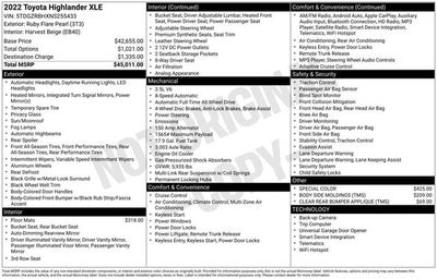 2022 Toyota Highlander XLE