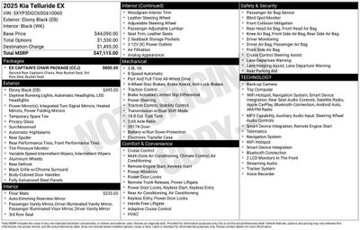 2025 Kia Telluride EX