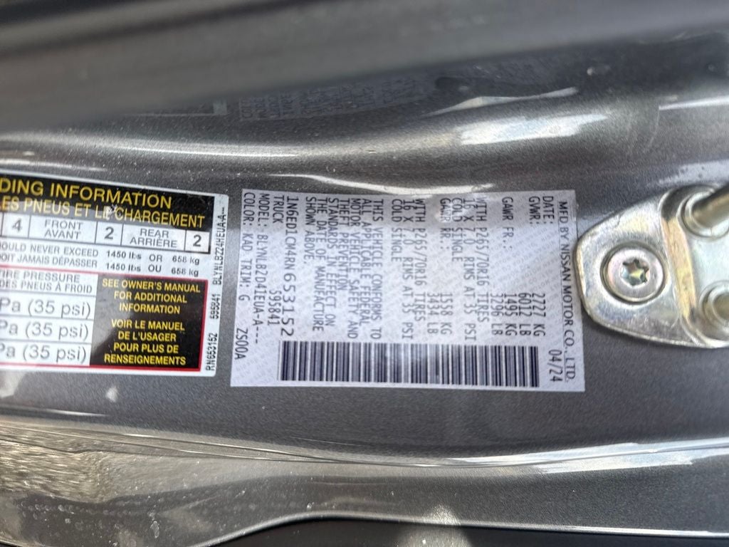 2024 Nissan Frontier SV