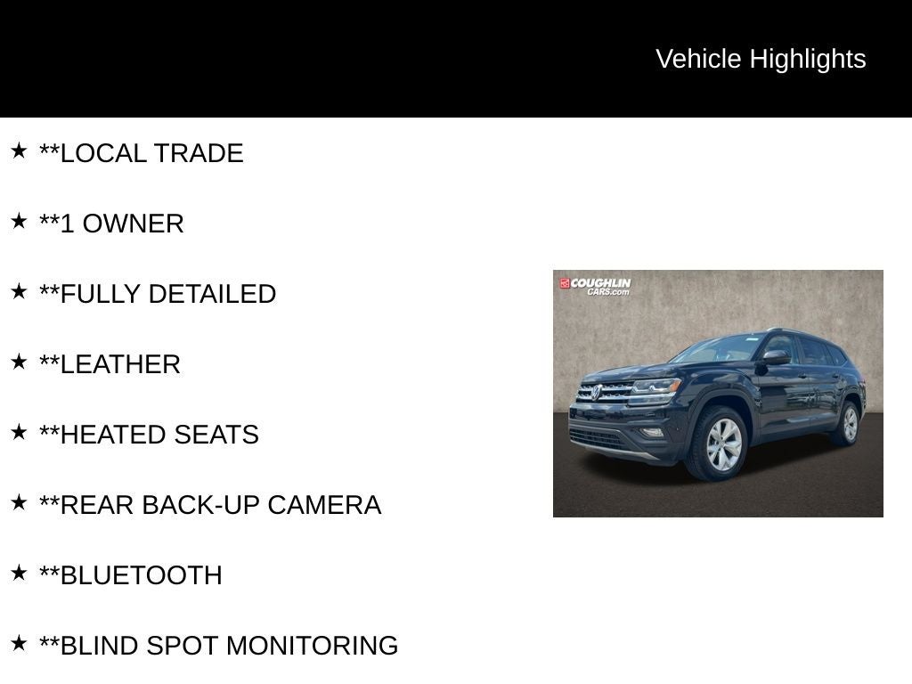 2018 Volkswagen Atlas 3.6L V6 SE 4Motion