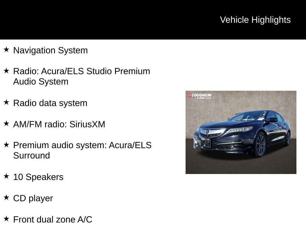 2015 Acura TLX V6 Tech
