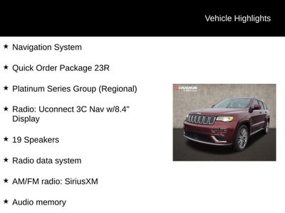 2017 Jeep Grand Cherokee Summit