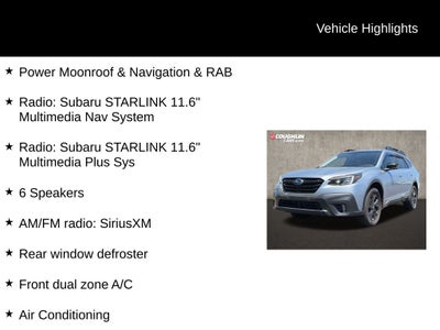 2020 Subaru Outback Onyx Edition XT