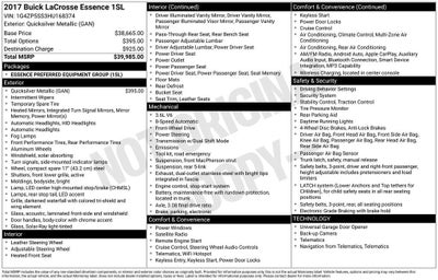 2017 Buick LaCrosse Essence