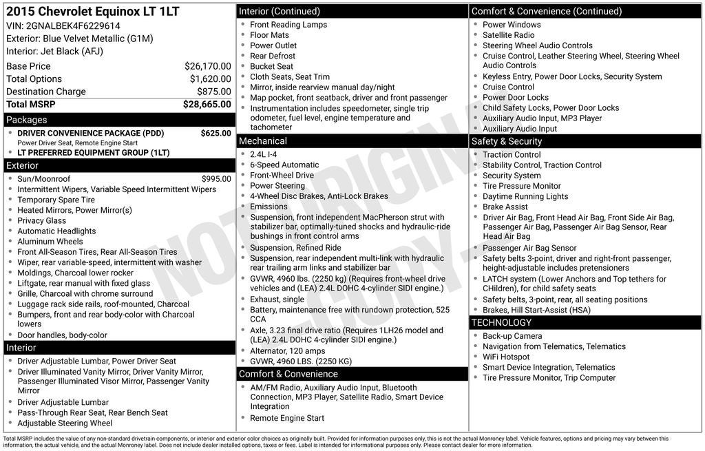 2015 Chevrolet Equinox LT