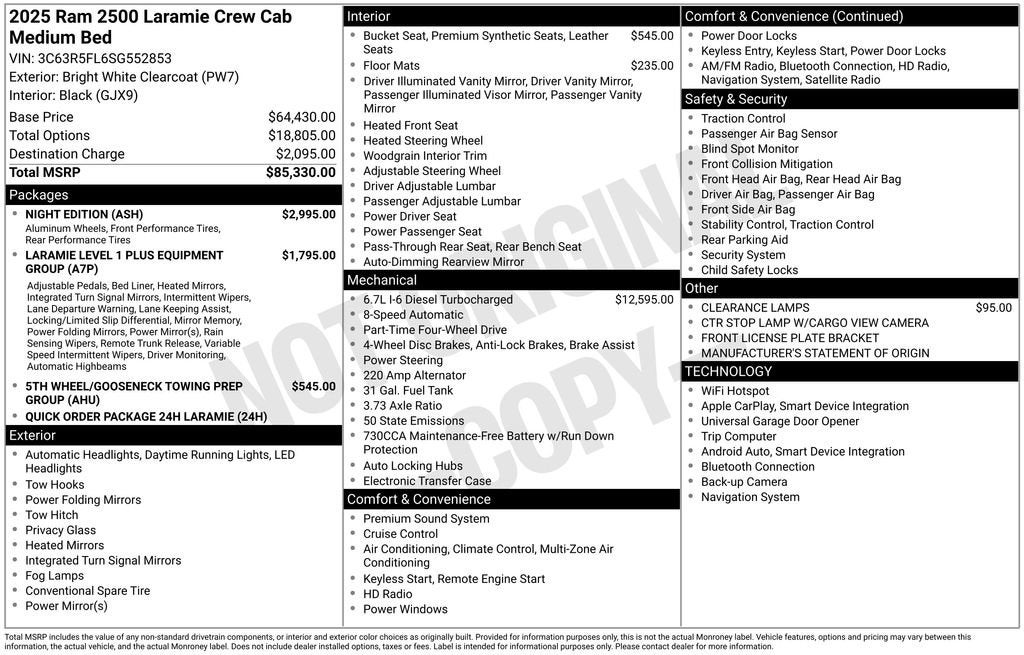 2025 RAM 2500 Laramie