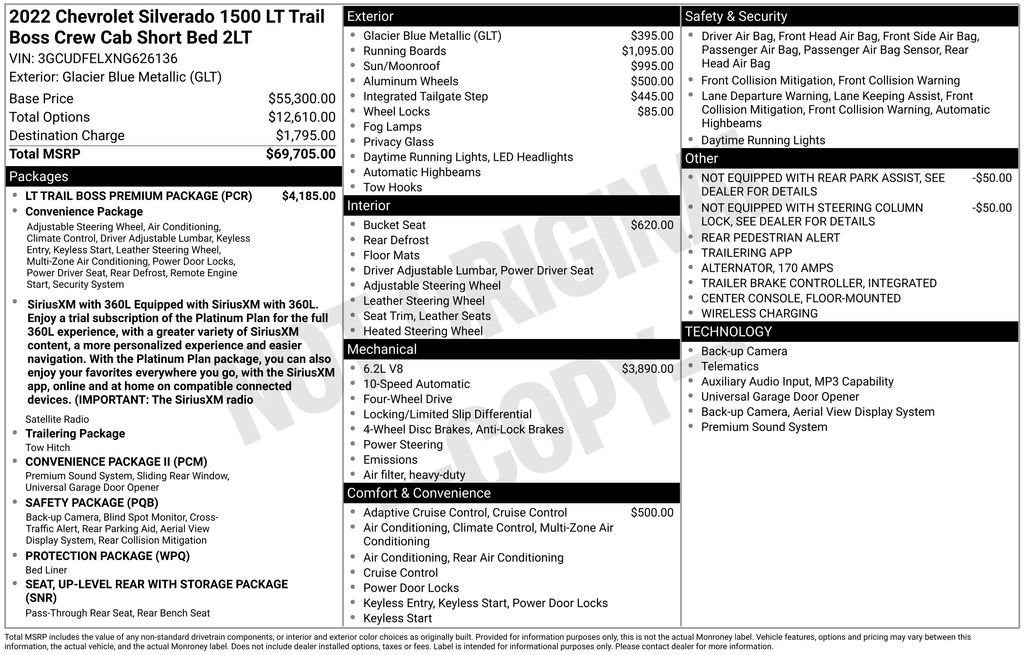 2022 Chevrolet Silverado 1500 LT Trail Boss