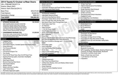 2014 Toyota FJ Cruiser Base