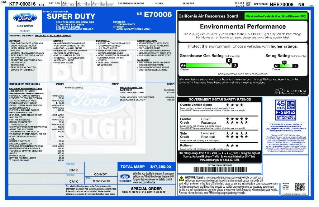 2022 Ford Super Duty F-250 SRW XL