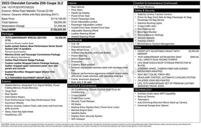 2023 Chevrolet Corvette Z06 3LZ