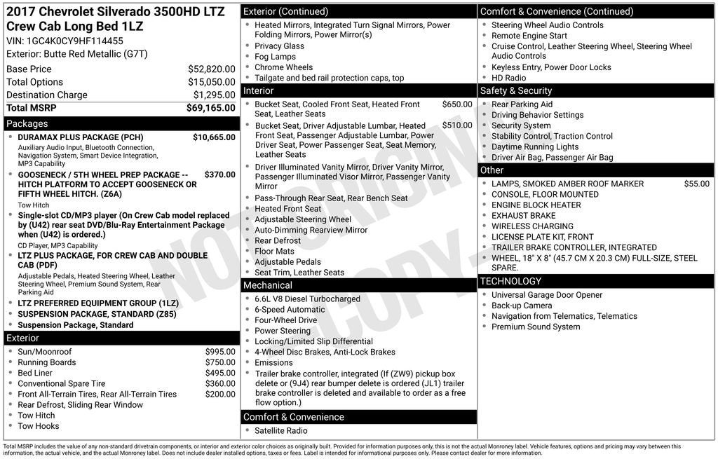 2017 Chevrolet Silverado 3500 HD LTZ