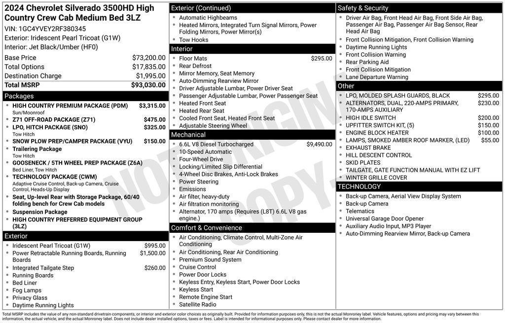 2024 Chevrolet Silverado 3500 HD High Country