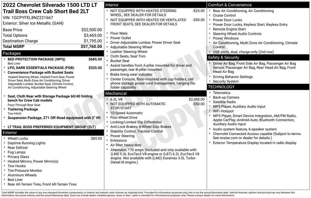 2022 Chevrolet Silverado 1500 LTD LT Trail Boss