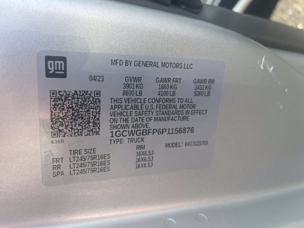2023 Chevrolet Express Cargo 2500 1WT