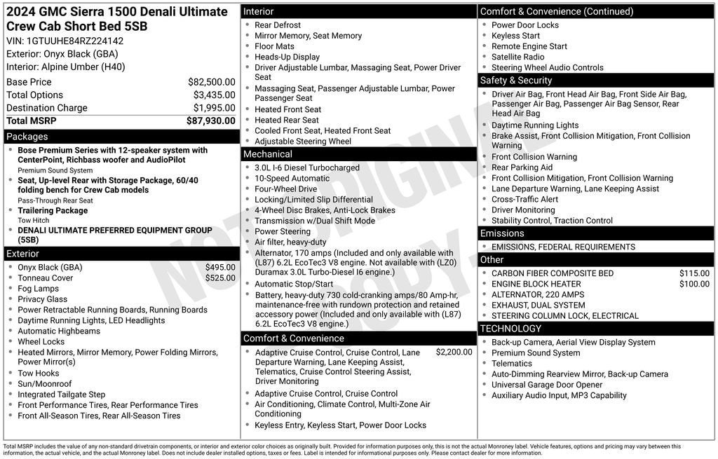 2024 GMC Sierra 1500 Denali Ultimate