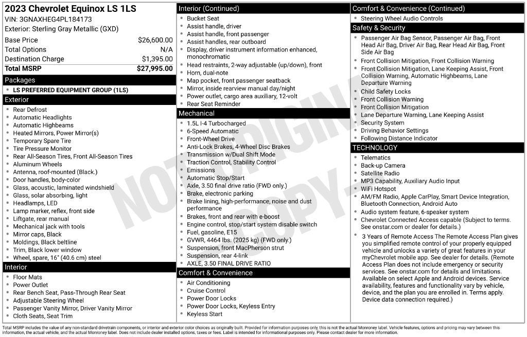2023 Chevrolet Equinox LS