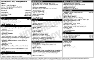 2023 Toyota Camry SE