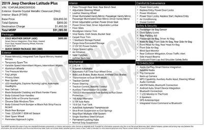 2019 Jeep Cherokee Latitude Plus