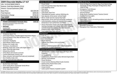 2009 Chevrolet Malibu LT w/1LT