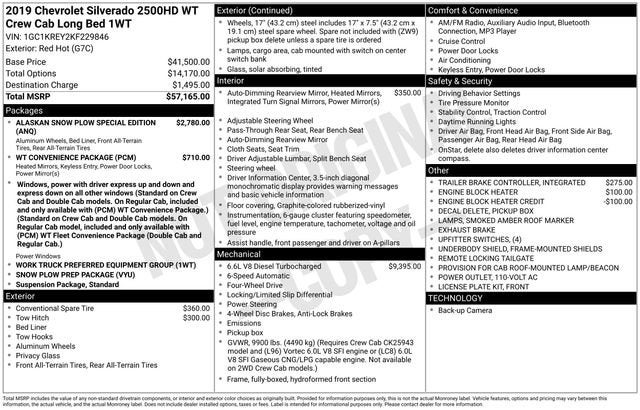 2019 Chevrolet Silverado 2500 HD Work Truck