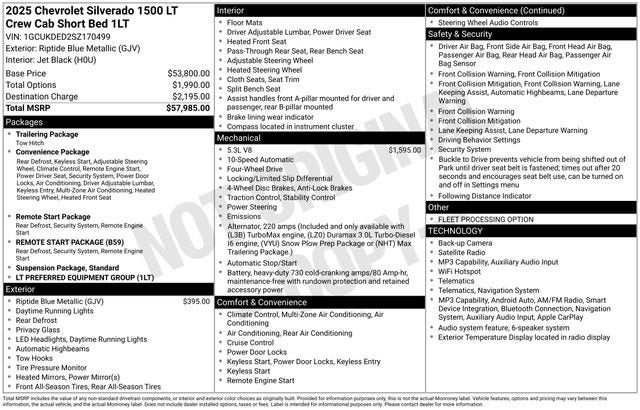 2025 Chevrolet Silverado 1500 LT