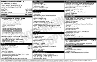 2023 Chevrolet Traverse RS
