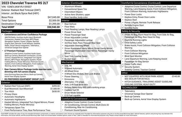 2023 Chevrolet Traverse RS