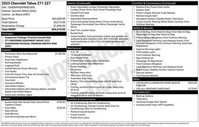2023 Chevrolet Tahoe Z71