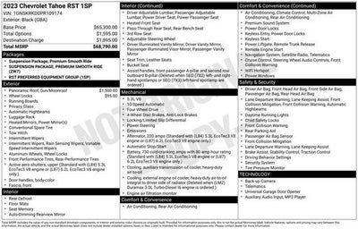 2023 Chevrolet Tahoe RST